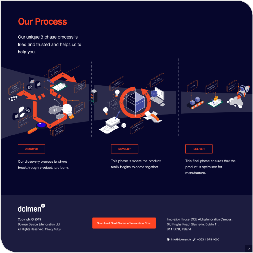 Dolmen Landing Page